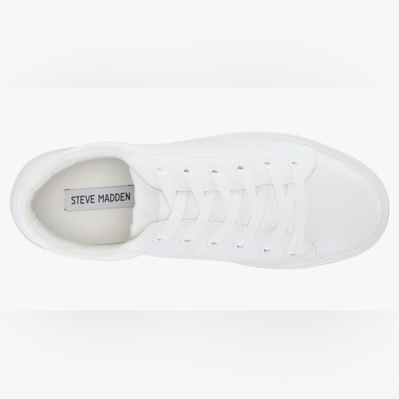 Steve Madden Blade White Platform Sneaker - Picture 4 of 14